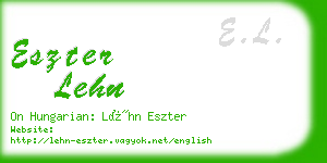 eszter lehn business card